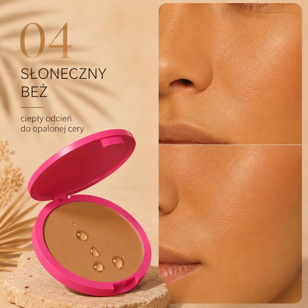 Natural Matte Pressed Powder – Matujący Puder Prasowany Oil Control - Kryjący i Wygładzający