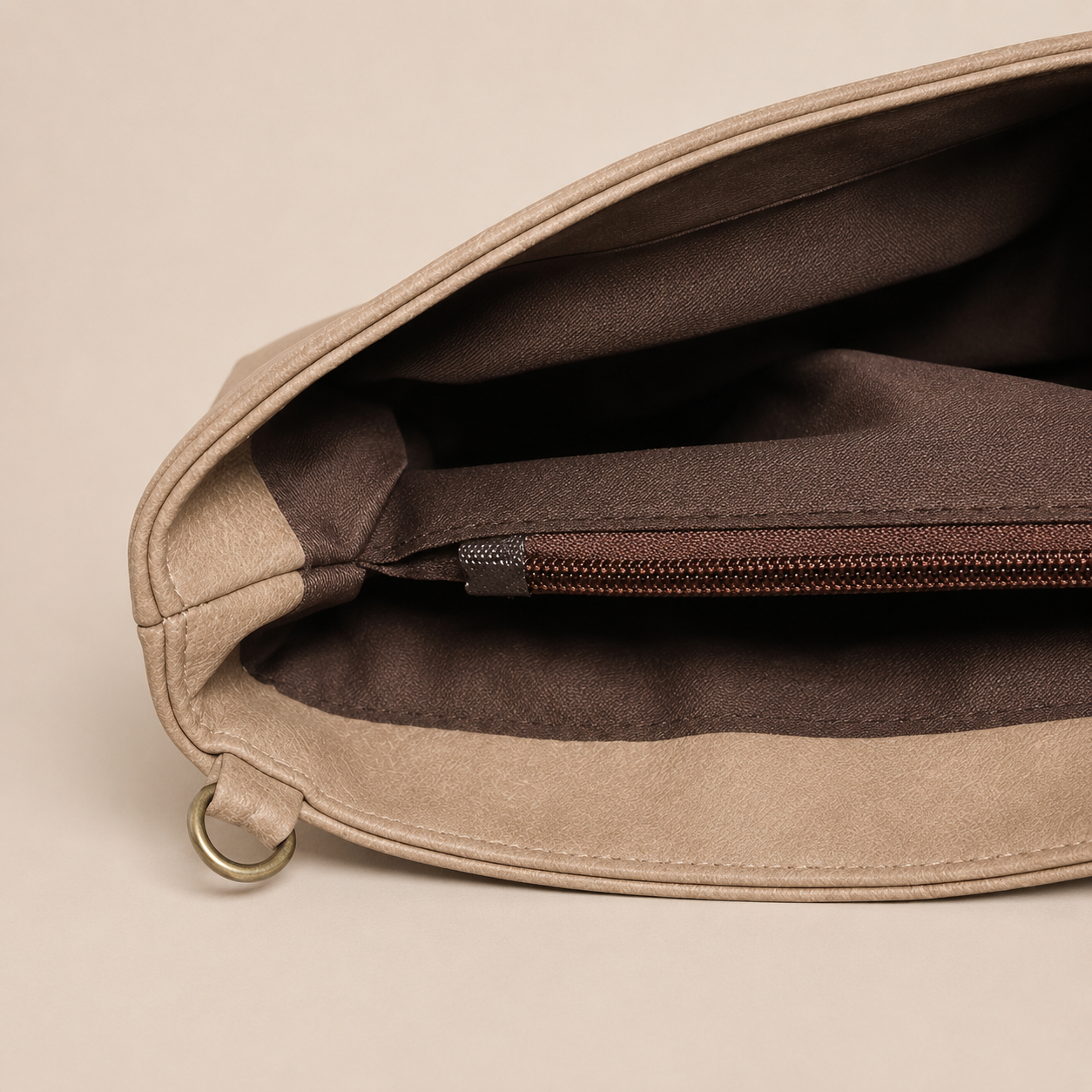 Torebka Kopertówka Damska Vintage PU – Elegancka Duża Kopertówka na Ramię i do Ręki
