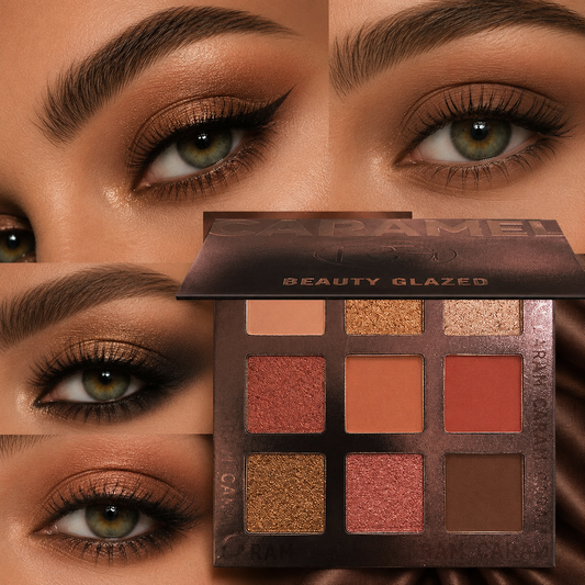 Beauty Glazed – Paleta Cieni do Powiek 9 Kolorów Matte & Shimmer