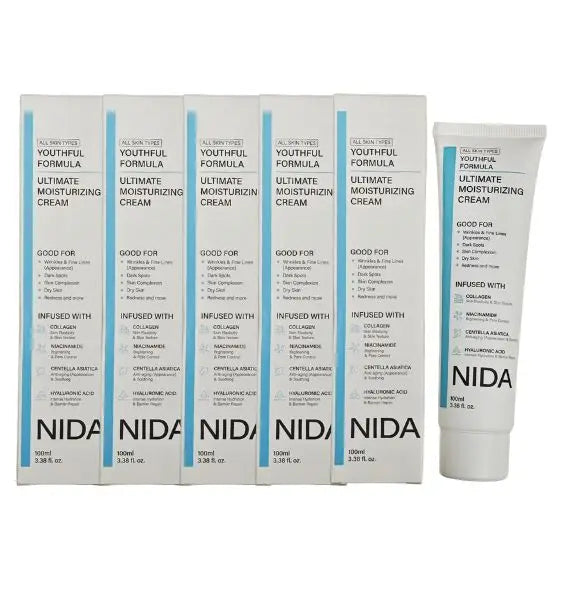 Krem nawilżający do twarzy NIDA – naturalne składniki, szybkie wchłanianie, 100ml