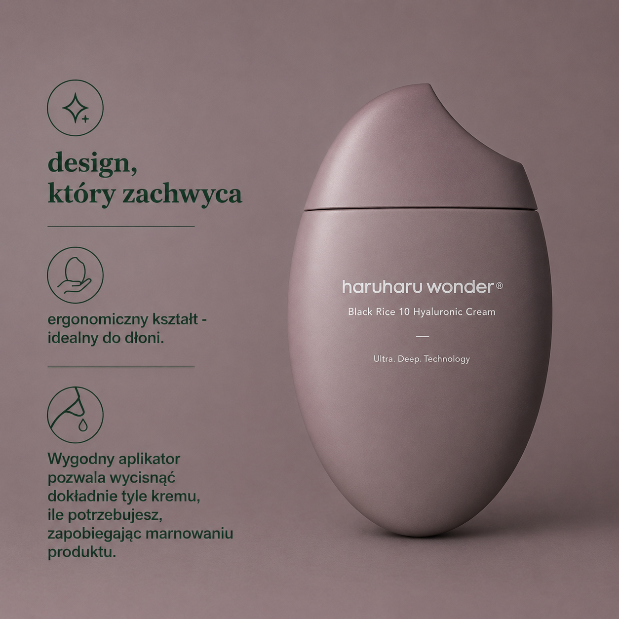 Krem z kwasem hialuronowym – głębokie nawilżenie, lekka formuła 3w1, 50ml