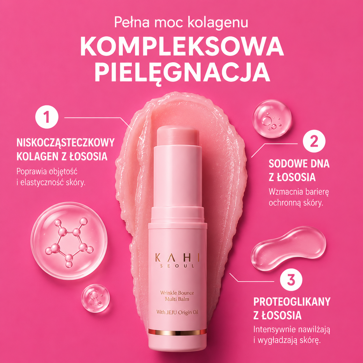 Wielofunkcyjny Sztyft Nawilżający Krem Przeciwzmarszczkowy pod Oczy, do Ust i na Szyję (Multi Balm)
