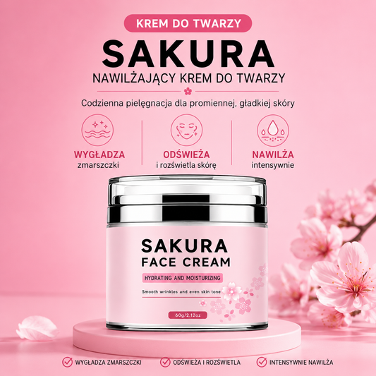 YOUNGCOME Krem z Kwiatów Wiśni Nawilżająco-Naprawczy Krem do Twarzy z Esencją Anti-Aging
