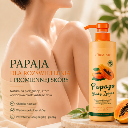 Papaya Glow Body Lotion 500 ml – Nawilżający Balsam do Ciała z Papają - Wygładza i Odżywia Skórę