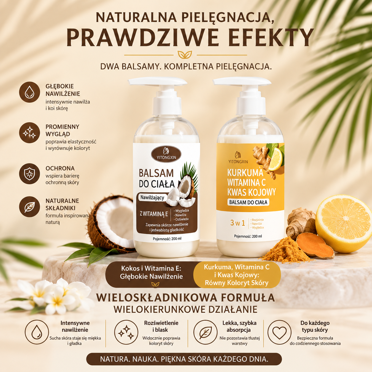 Coconut Vitamin E Body Lotion 500 ml – Intensywnie Nawilżający Balsam do Ciała