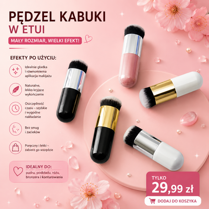 Pędzel do podkładu i korektora Flat Chubby – precyzyjna aplikacja BB, CC i Foundation