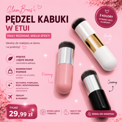 Pędzel do podkładu i korektora Flat Chubby – precyzyjna aplikacja BB, CC i Foundation