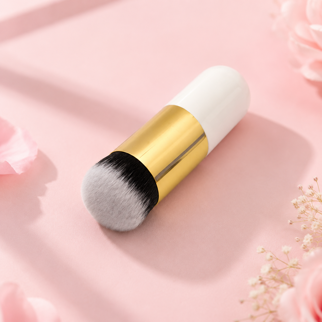 Pędzel do podkładu i korektora Flat Chubby – precyzyjna aplikacja BB, CC i Foundation