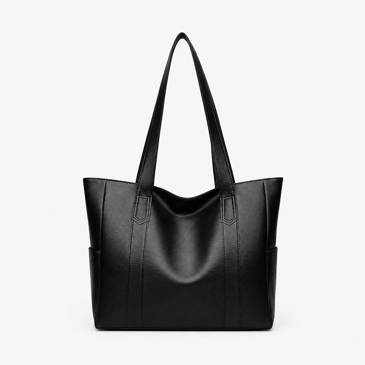 Torebka damska Vintage XXL – pojemna shopperka na ramię z zamkiem