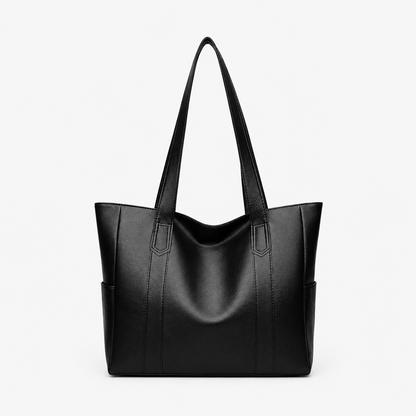 Torebka damska Vintage XXL – pojemna shopperka na ramię z zamkiem