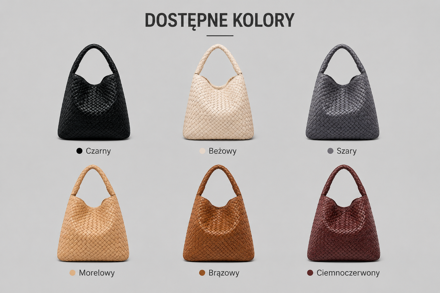 Torebka Damska Pleciona XXL – Shopperka na Ramię z Etui, Miękka Skóra PUSummer Beach Travel Tote Bag with Purse