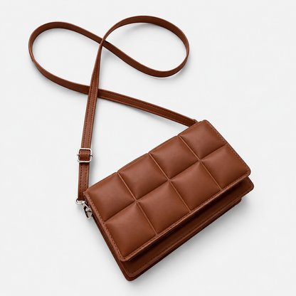 Torebka damska na ramię i crossbody z ekoskóry – elegancka pikowana listonoszka z uchwytem