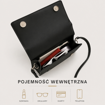 Torebka damska na ramię i crossbody z ekoskóry – elegancka pikowana listonoszka z uchwytem