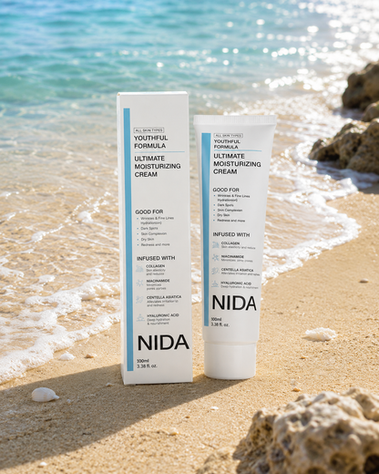 Krem nawilżający do twarzy NIDA – naturalne składniki, szybkie wchłanianie, 100ml