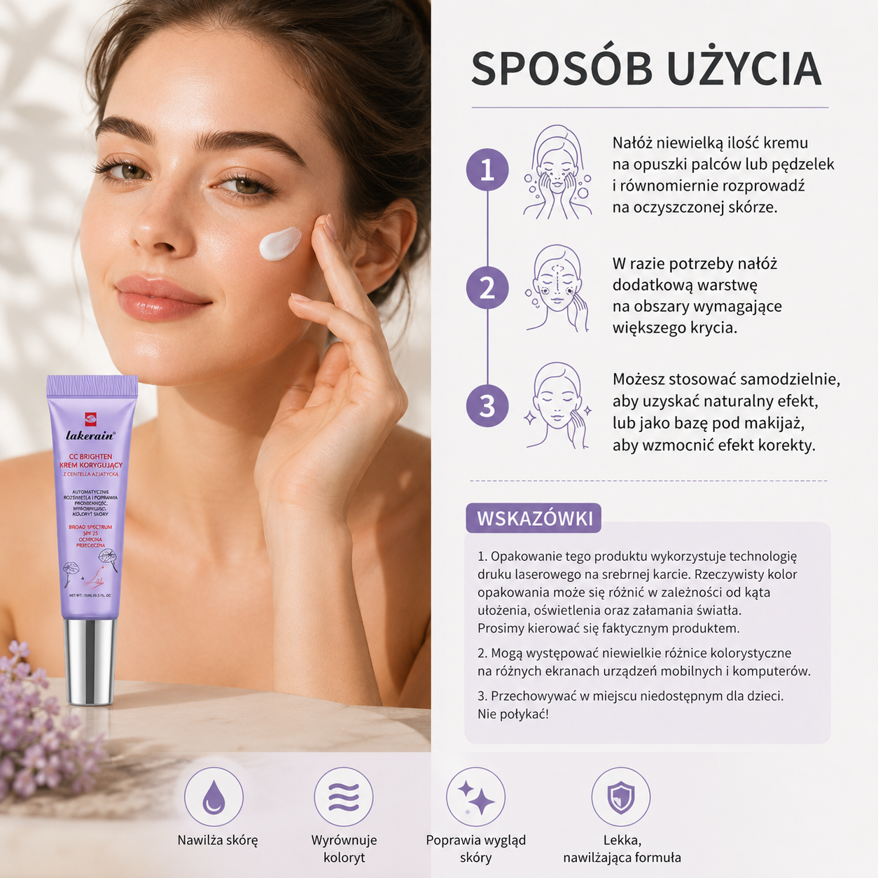 Erborian CC Cream Koreański Podkład Kameleon o Wysokim Kryciu z Efektem Glow