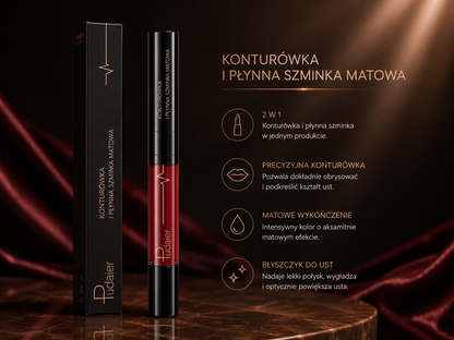 Ultra Precyzyjna Wodoodporna Konturówka do Ust – Trwały Pigment & Idealny Kontur  16 Kolorów