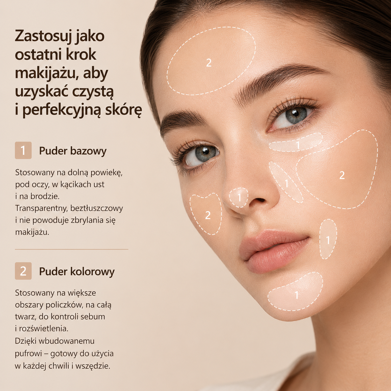 Girlcult Puder Prasowany Utrwalający Makijaż – Lekki, Matujący, Soft Focus, Naturalne Wykończenie