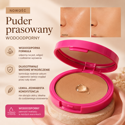 Natural Matte Pressed Powder – Matujący Puder Prasowany Oil Control - Kryjący i Wygładzający
