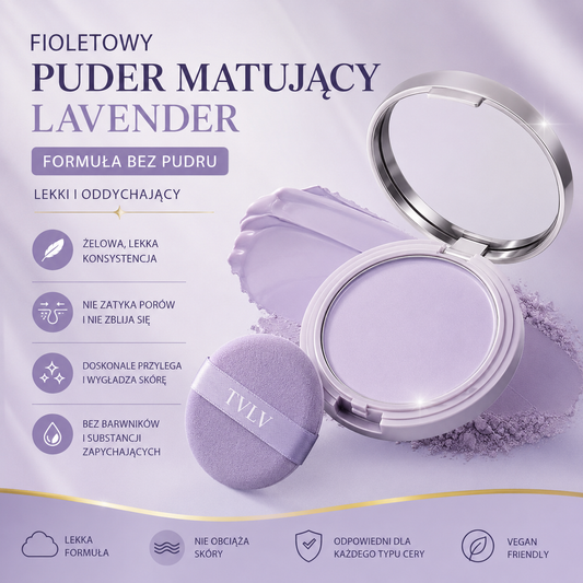 Fioletowy Kremowy Puder do Twarzy Cream to Powder – Matujący, Wygładzający i Konturujący Efekt