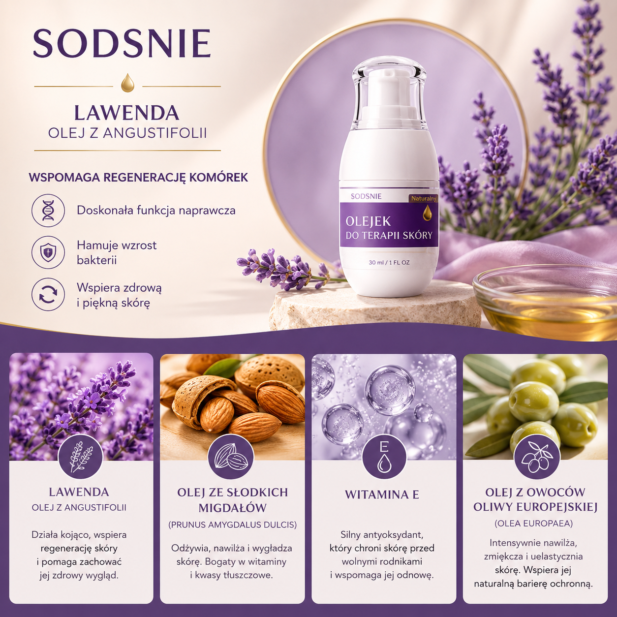 Naturalny Olejek do Ciała i Skóry 30 ml – Nawilżenie, Ujędrnienie i Wyrównanie Kolorytu