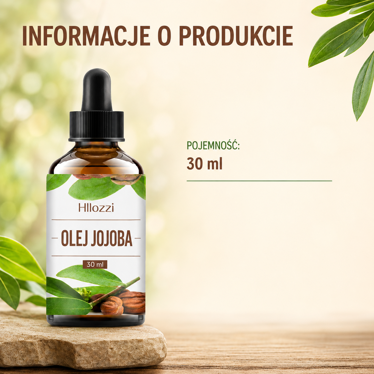Olejek Jojoba 30 ml – Nawilżający Olejek do Ciała i Masażu SPA