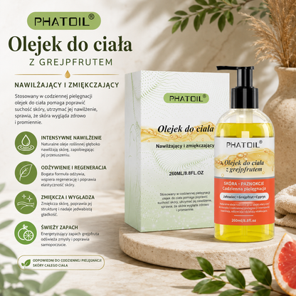 PHATOIL Olejek do Ciała 260 ml – Nawilżający Olejek do Masażu, Ciała i Włosów - 6 Zapachów do Wyboru