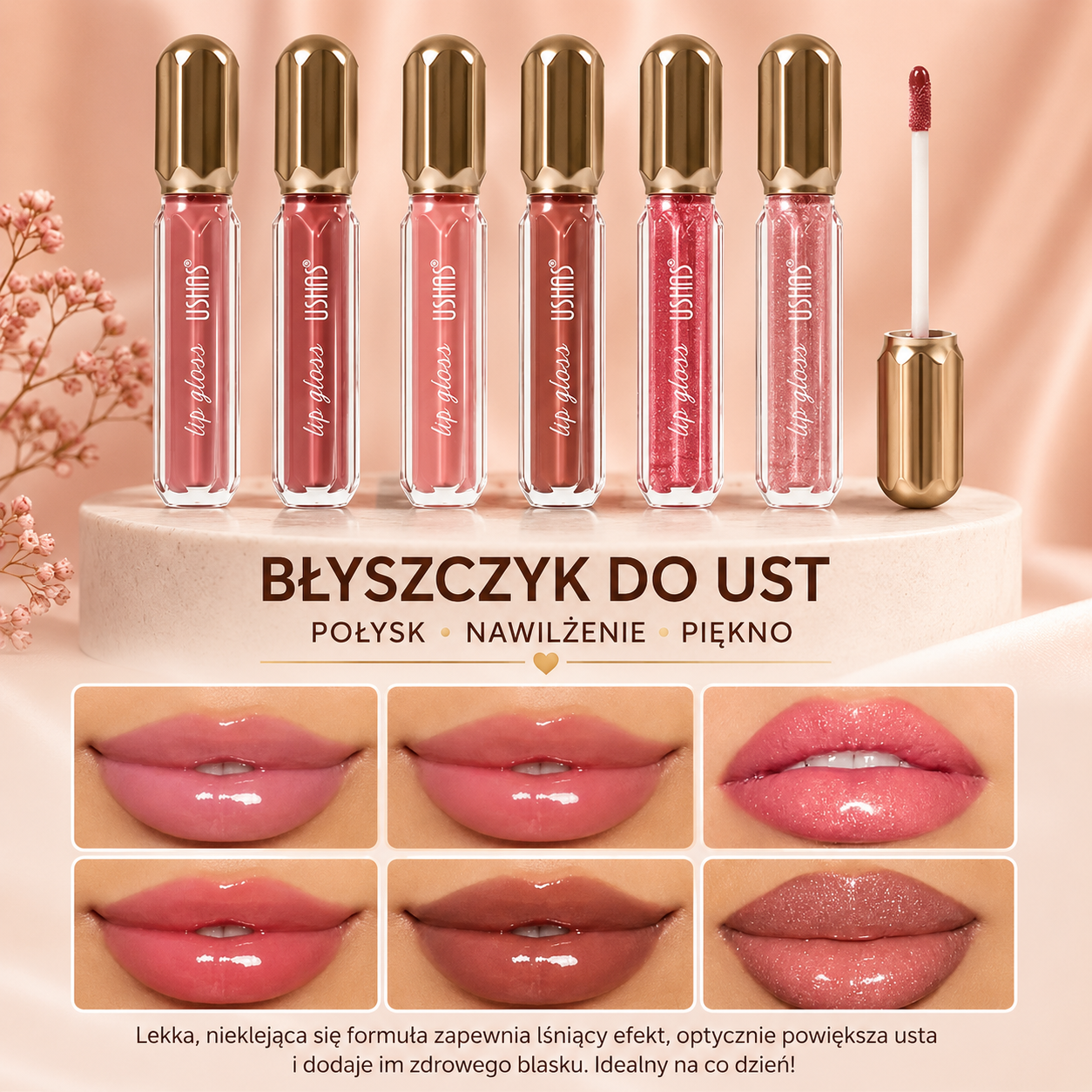 Błyszczyk do Ust Mirror Pearl – Efekt Lustrzanego Połysku i Perłowego Blasku