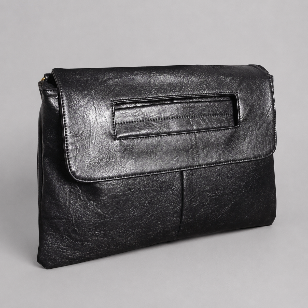 Torebka Kopertówka Damska Vintage PU – Elegancka Duża Kopertówka na Ramię i do Ręki