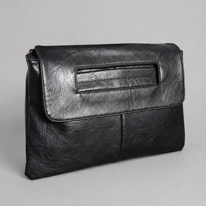 Torebka Kopertówka Damska Vintage PU – Elegancka Duża Kopertówka na Ramię i do Ręki
