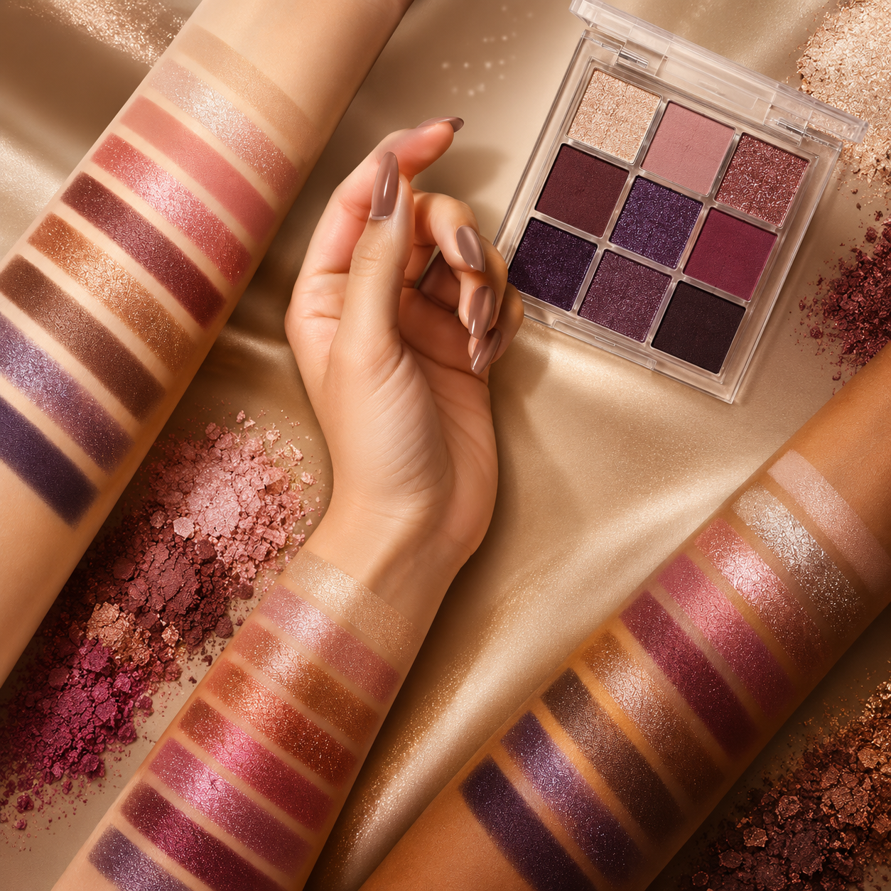 CATKIN – Paleta Cieni do Powiek 9 Kolorów Matte & Shimmer