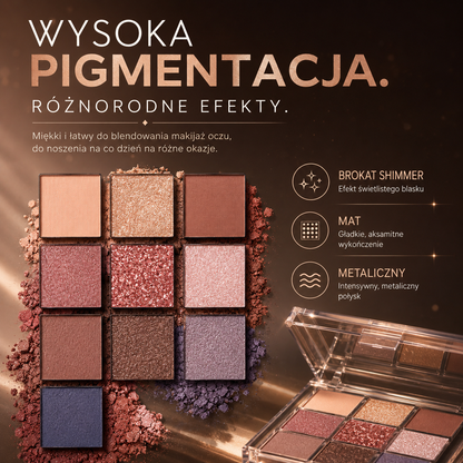 CATKIN – Paleta Cieni do Powiek 9 Kolorów Matte & Shimmer
