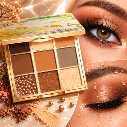 CATKIN – Paleta Cieni do Powiek 9 Kolorów Matte & Shimmer