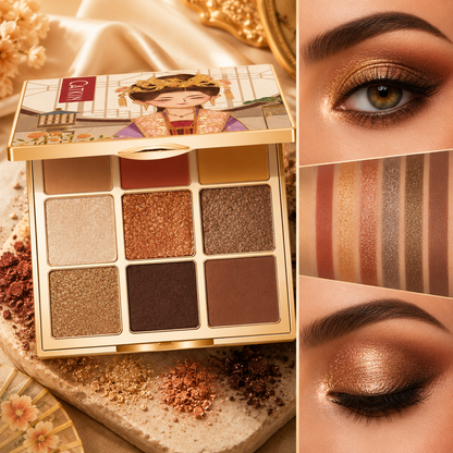 CATKIN – Paleta Cieni do Powiek 9 Kolorów Matte & Shimmer