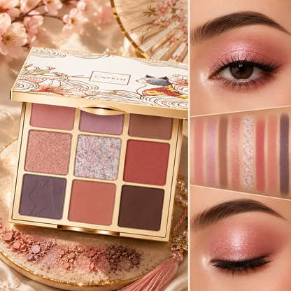 CATKIN – Paleta Cieni do Powiek 9 Kolorów Matte & Shimmer