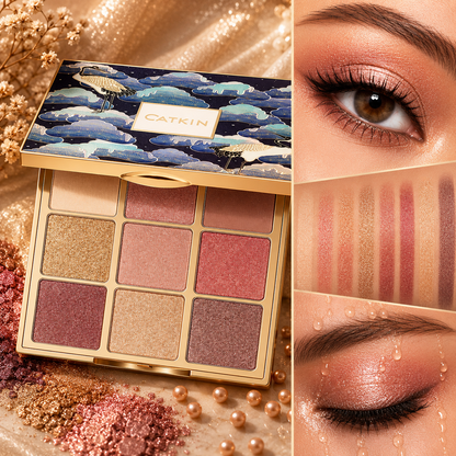 CATKIN – Paleta Cieni do Powiek 9 Kolorów Matte & Shimmer
