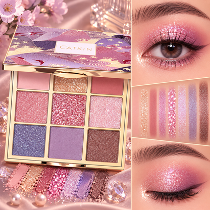 CATKIN – Paleta Cieni do Powiek 9 Kolorów Matte & Shimmer