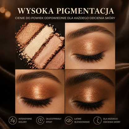 Profesjonalna Paleta Cieni 18 Kolorów – Mat, Glitter i Shimmer Nude Earth Tones JUJU Dream