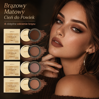 Brązowy Matowy Cień do Powiek Smoky Eye – Trwały Waterproof Eelhope 5g