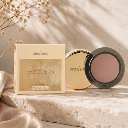 Brązowy Matowy Cień do Powiek Smoky Eye – Trwały Waterproof Eelhope 5g