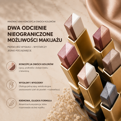 Brokatowy Cień do Powiek w Sztyfcie 2w1 – Shimmer & Metallic Eye Stick
