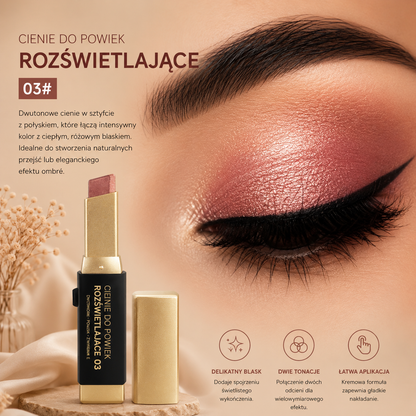 Brokatowy Cień do Powiek w Sztyfcie 2w1 – Shimmer & Metallic Eye Stick