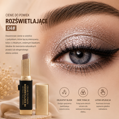 Brokatowy Cień do Powiek w Sztyfcie 2w1 – Shimmer & Metallic Eye Stick