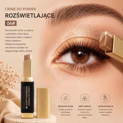 Brokatowy Cień do Powiek w Sztyfcie 2w1 – Shimmer & Metallic Eye Stick