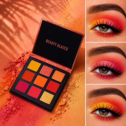 Beauty Glazed – Paleta Cieni do Powiek 9 Kolorów Matte & Shimmer