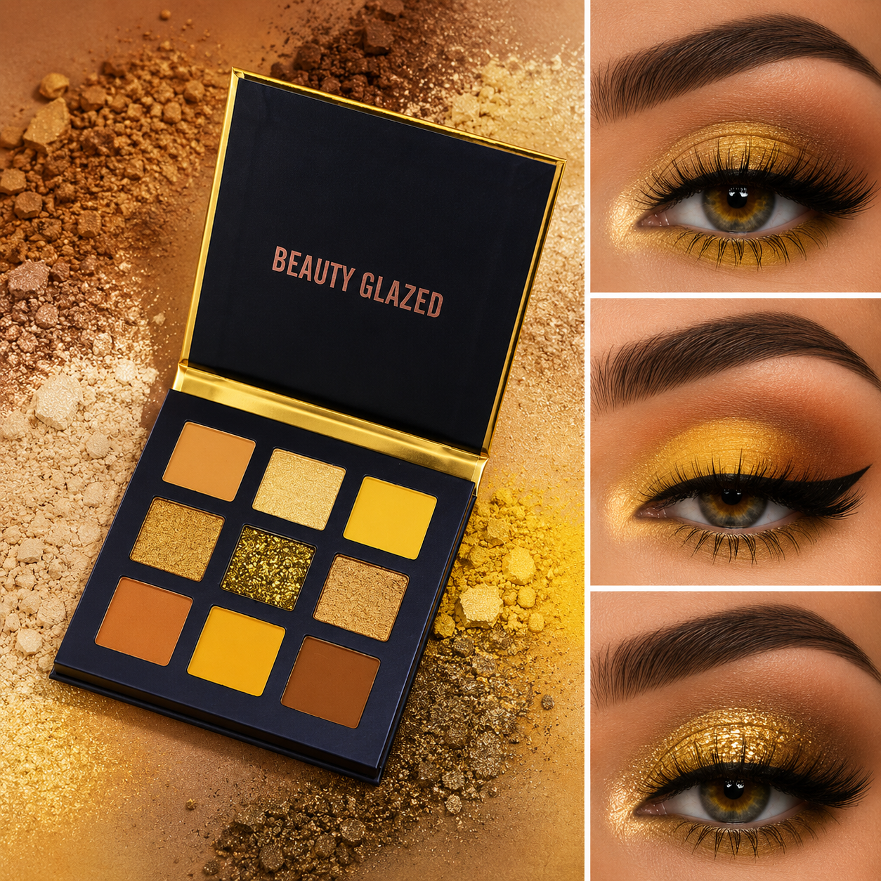 Beauty Glazed – Paleta Cieni do Powiek 9 Kolorów Matte & Shimmer