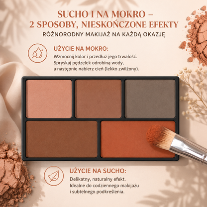 Blana – 10 Kolorowa Paleta Cieni Nude - Pumpkin - Smoky Eye
