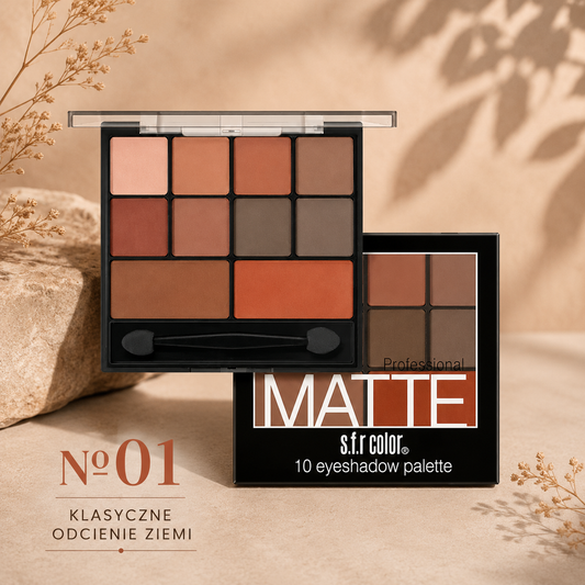 Blana – 10 Kolorowa Paleta Cieni Nude - Pumpkin - Smoky Eye