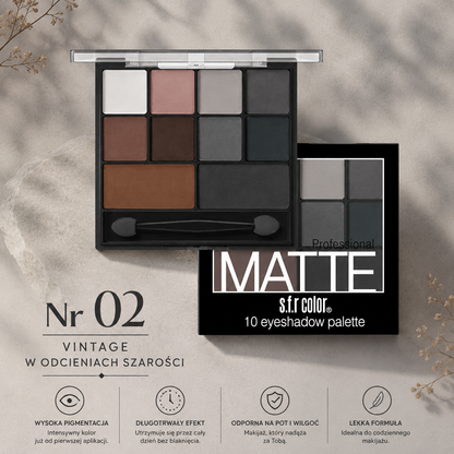 Blana – 10 Kolorowa Paleta Cieni Nude - Pumpkin - Smoky Eye
