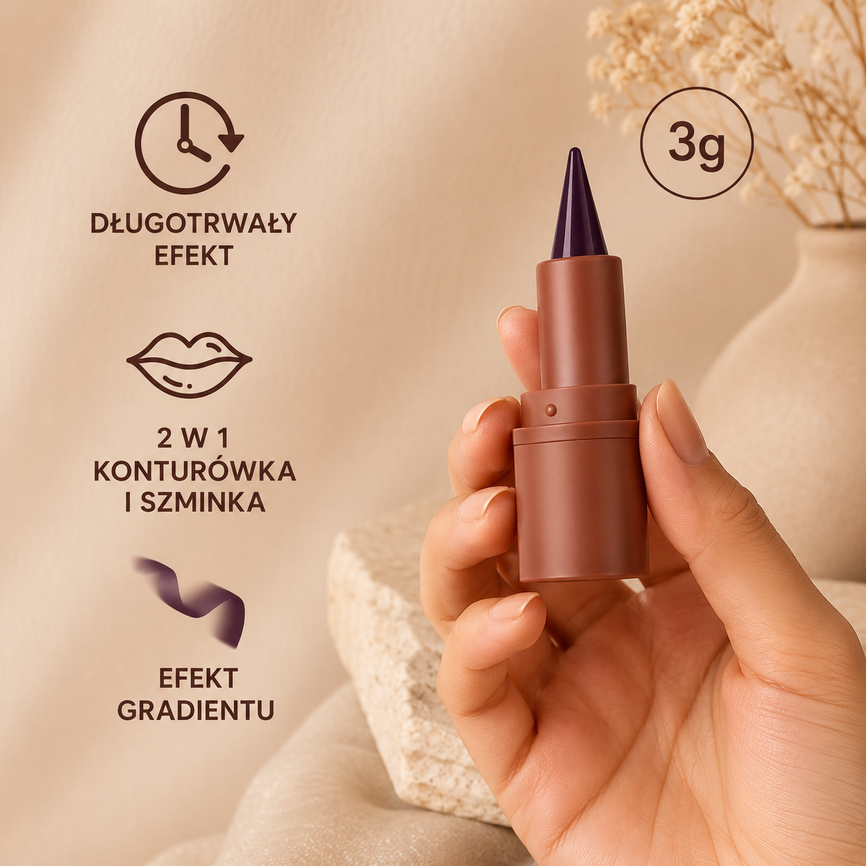 Lakerain Lip Liner Matte Velvet — wodoodporna konturówka do ust