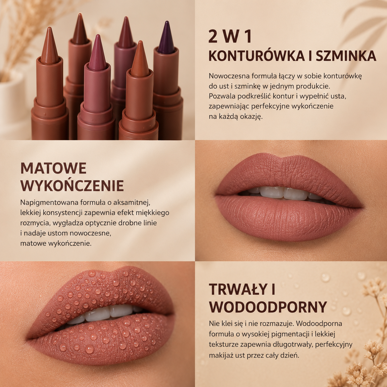 Lakerain Lip Liner Matte Velvet — wodoodporna konturówka do ust